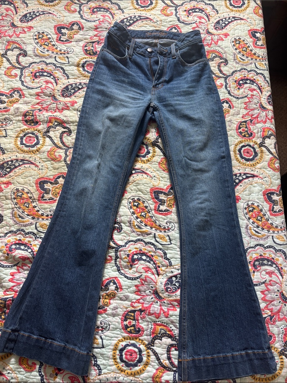 Kimes Ranch Dark Blue Flare Jeans